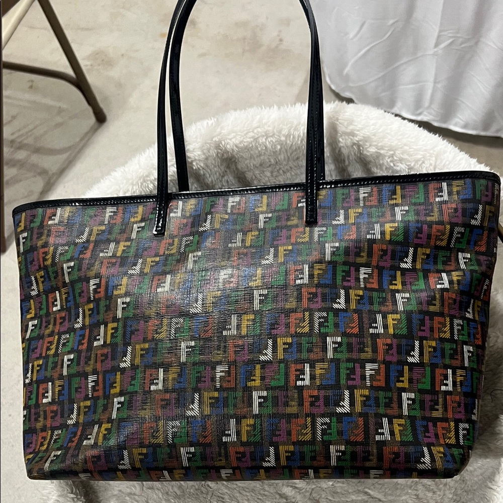 Fendi Colorful FF Logo Handbag